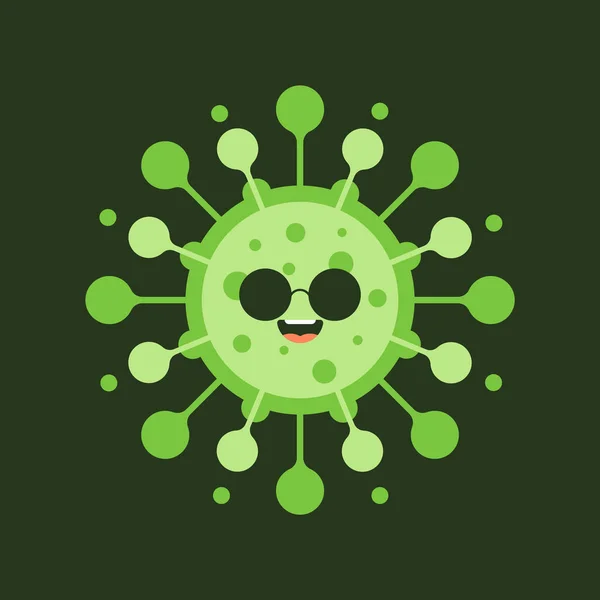 Corona Virus Kreslené Postavičky Barevném Pozadí Pathogen Respirační Coronavirus 2019 — Stockový vektor