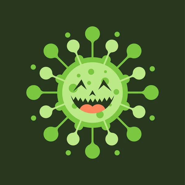 Corona Virus Cartoon Characters Color Background Patógeno Respiratório Coronavirus 2019 — Vetor de Stock