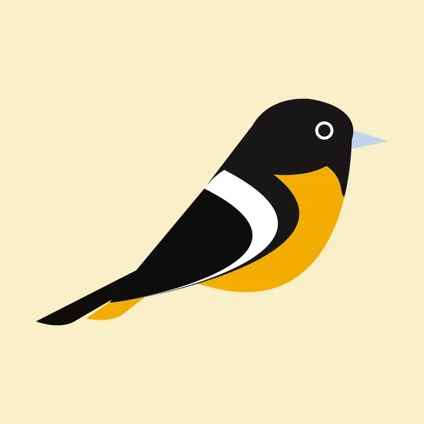 Illustration Vectorielle Dessin Plat Oriole Baltimore Logo Oiseau — Image vectorielle