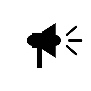 Cilt web sembolü simgesi. Tasarımınız için grafiksel öğeler. Cilt Sözcüsü simge vektörü. Ses hoparlörü vektörü Ses simgesi ve çubuk işareti.