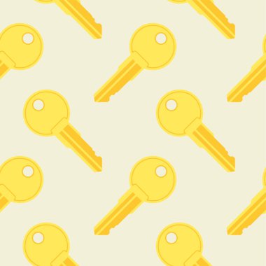 Anahtar pürüzsüz desen. Vektör illüstrasyonu