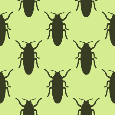 Böcek böceği kusursuz desen vektör çizimi