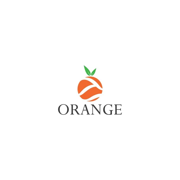 Diseño Del Logotipo Plantilla Naranja Ilustración Vectorial — Vector de stock