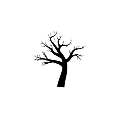 Ağaç simgesi logo şablonu vektör çizim deseni