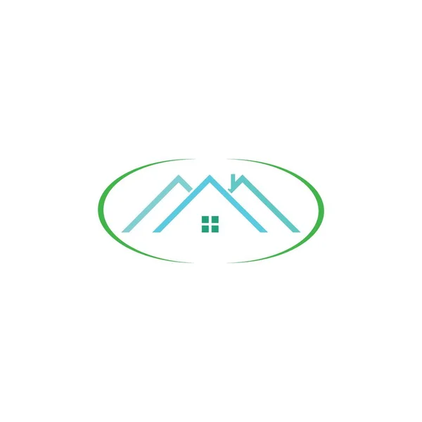 Immobilien Immobilien Und Bauwesen Logo Design Für Firmenschilder Vektorlogo — Stockvektor