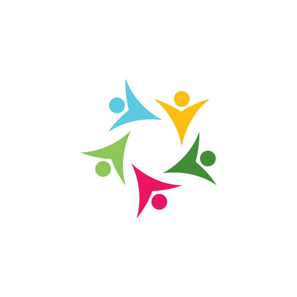 Υιοθεσία Και Κοινοτική Φροντίδα Λογότυπο Πρότυπο Διάνυσμα Ico Royalty Free Εικονογραφήσεις Αρχείου