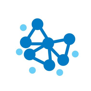 Molekül logo vektör tasarımı