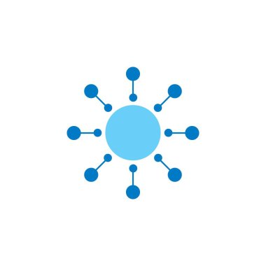 Molekül logo vektör tasarımı