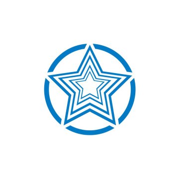 Yıldız Logosu Şablonu vektör illüstrasyon tasarımı