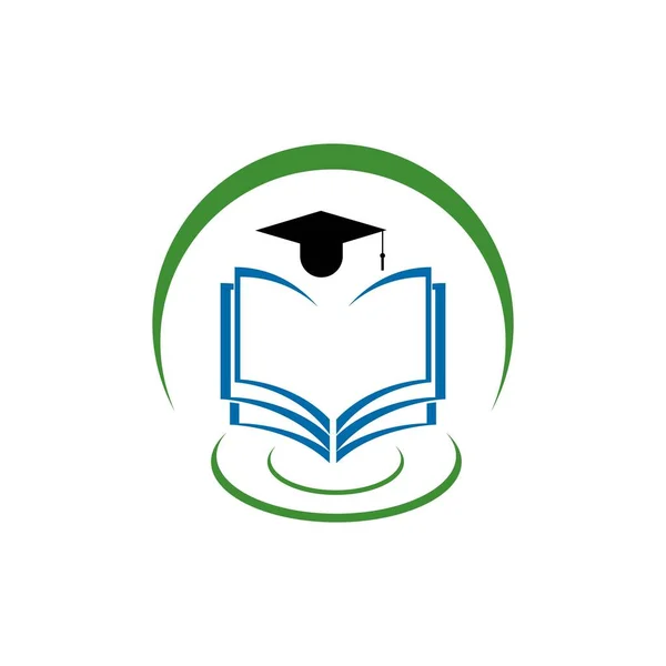 Освіта Логотип Шаблон Векторний Дизайн Ілюстрації — стоковий вектор