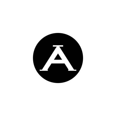 Bir Harf Logosu İş Şablonu Vektör resimleme tasarımı