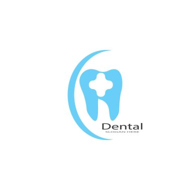 Gülümse Diş Logosu Şablonu vektör çizim simgesi tasarımı