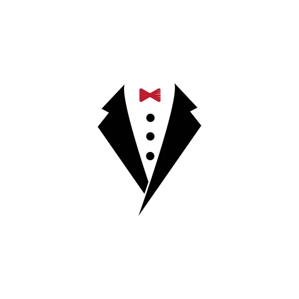 Návrh Vektorové Ikony Loga Tuxedo — Stockový vektor