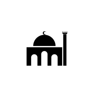 Cami Müslümanı simge vektör tasarım şablonu