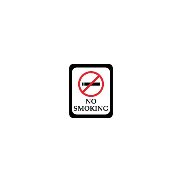 Smoking Sign White Background — Stock Vector