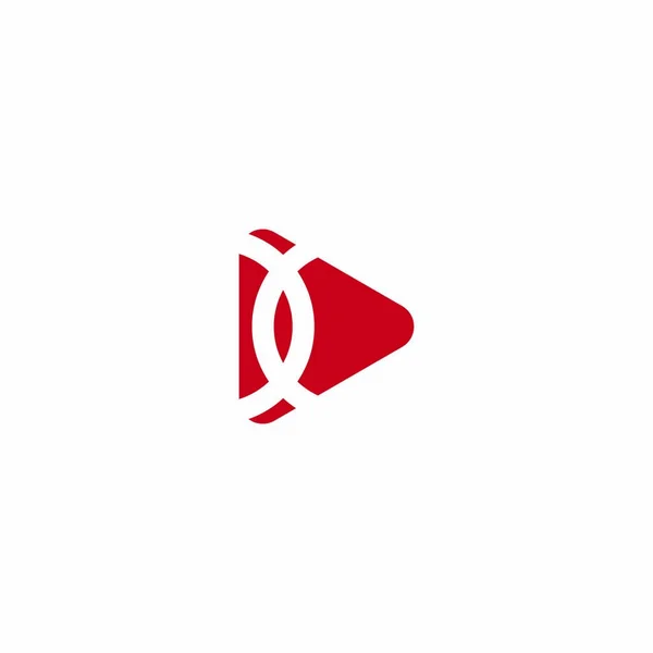 Spelen Media Concept Logo Design Template Vector — Stockvector