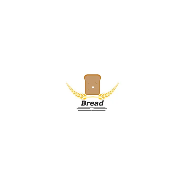 Brot Logo Konzept Vektor Illustration Design — Stockvektor