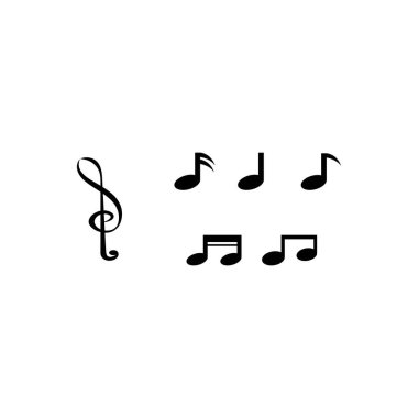 Müzik sayfası not vektör illüstrasyon tasarımı 