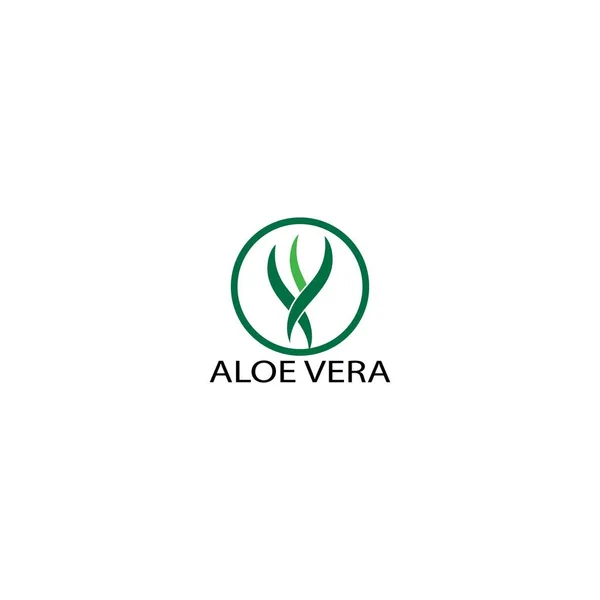 Conjunto Aloevera Logo Plantilla Vector Icono Concepto — Vector de stock