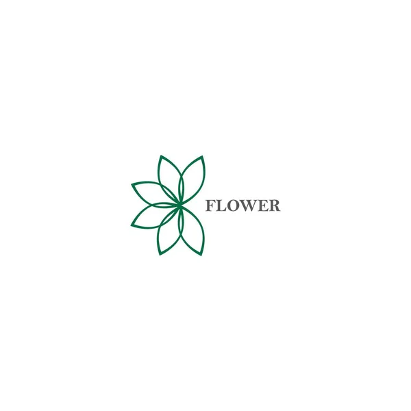 Flor Logo Plantilla Vector Icono Ilustración Diseño — Vector de stock
