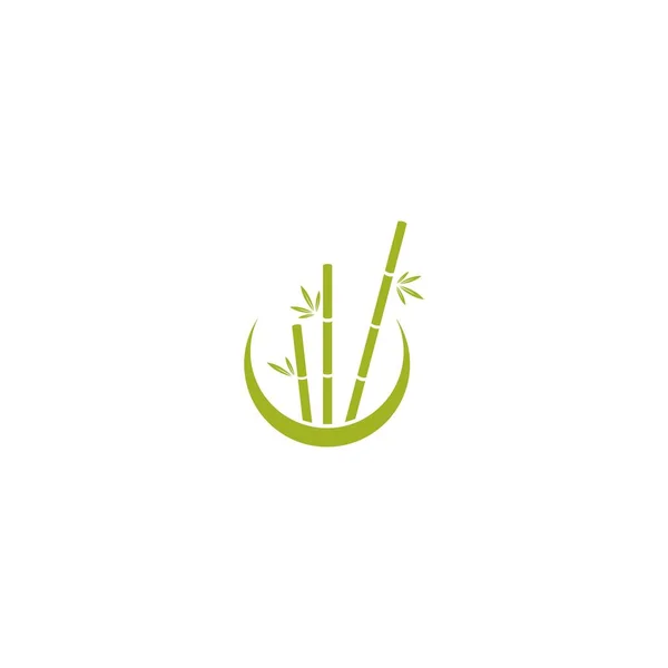 Bamboe Logo Vector Pictogram Illustratie Ontwerp Stockvector