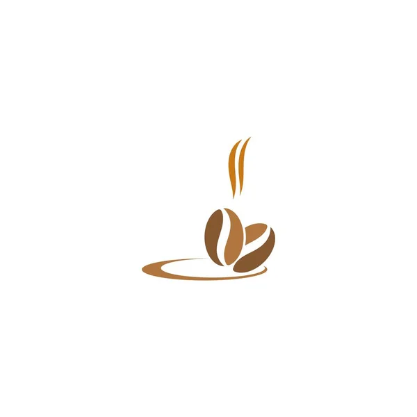 Vecteur Café Grains Modèle Vectoriel Icône Illustration Design — Image vectorielle