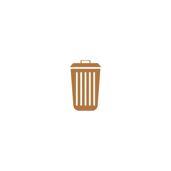 Trash Icon Logo Template Vector Illustration Design — Stock Vector