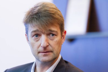 TOMSK, Rusya - 19 Ocak 2020: Denis Shtengelov, Rus ve Avustralyalı iş adamı ve milyarder. KDV Grup Gıda Sahibi
