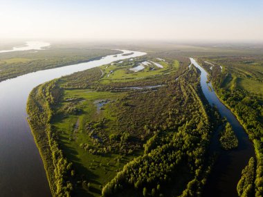 Havadan bakıldığında Vasyugan bataklığı. Dünyanın en büyük bataklığı. Ob nehir havzası. Tomsk bölgesi, Sibirya, Rusya