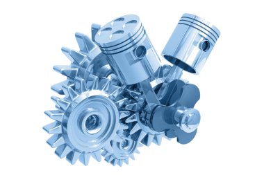 Motor pistonları ve dişlileri