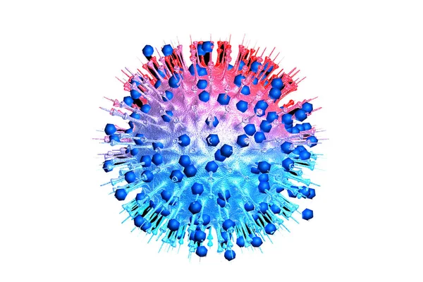 Virus White Background Illustration — Stock Photo, Image