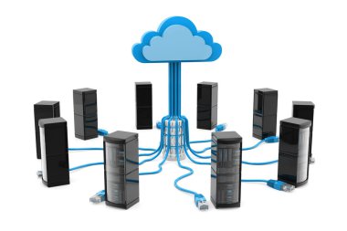 Bulut hesaplama cihazları. İnternet teknolojisi. 3d hazırlayıcı