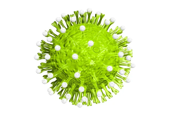 ウイルス細胞 3Dレンダリング — ストック写真