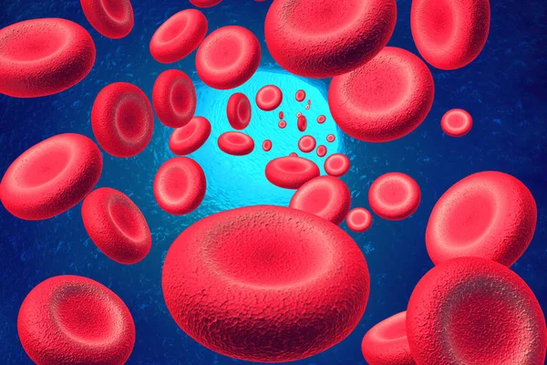 血细胞 3D渲染 — 图库照片