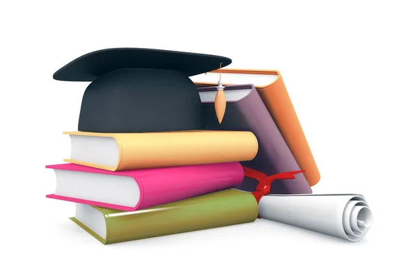 Graduation Concept Rendering — Stock Photo, Image