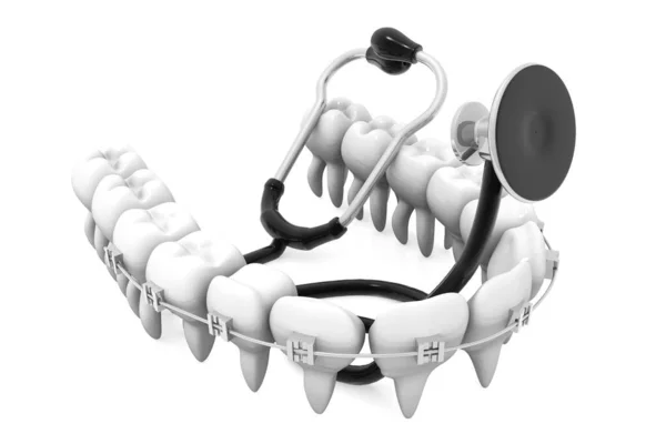 Conceito Assistência Odontológica Render — Fotografia de Stock
