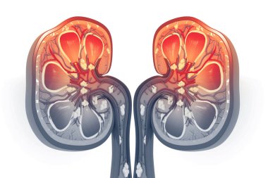 İnsan böbreği kesiti 3D oluşturucu