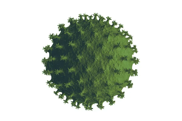 3D病毒细胞说明 — 图库照片
