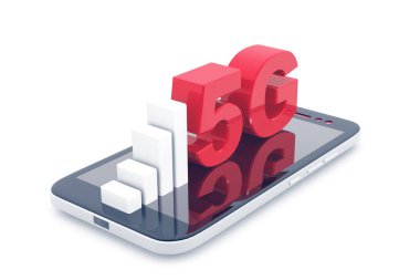 5G ağı. 3d hazırlayıcı