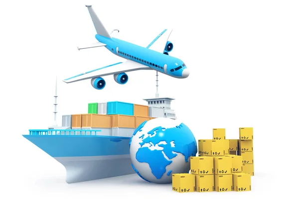 Cargo Transportation Concept Illustration — Stock Photo, Image