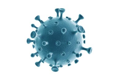 Beyaz arkaplandaki virüs 33d oluşturucu