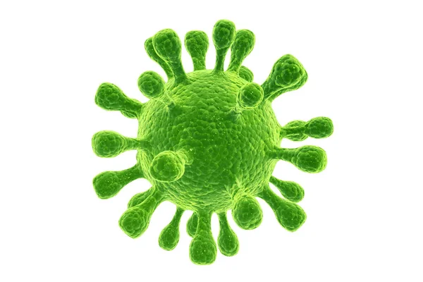 Virus White Background Render — Stock Photo, Image