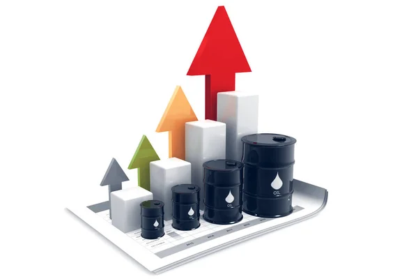 Gráfico Precios Alza — Foto de Stock