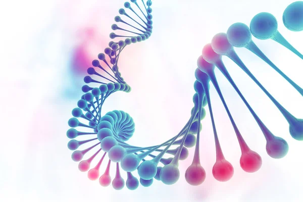 Struttura Del Dna Base Scientifica Illustrazione — Foto Stock