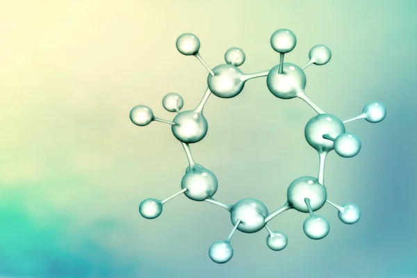 Molecules Scientific Background Illustration — Stock Photo, Image