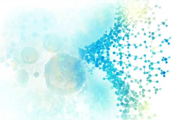 Молекулы Днк Научном Фоне Иллюстрация — стоковое фото