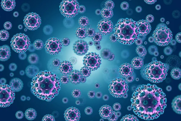 Virus Cell Vetenskaplig Bakgrund Illustration — Stockfoto