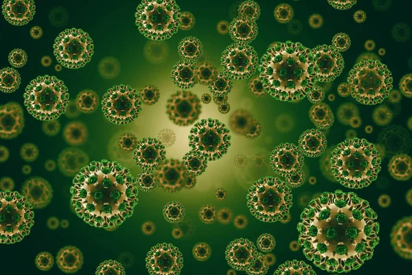 Virus Cell Vetenskaplig Bakgrund Illustration — Stockfoto