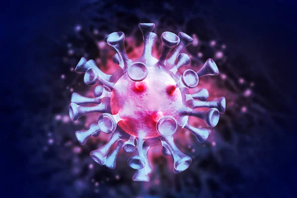 Virus Cell Vetenskaplig Bakgrund Illustration — Stockfoto