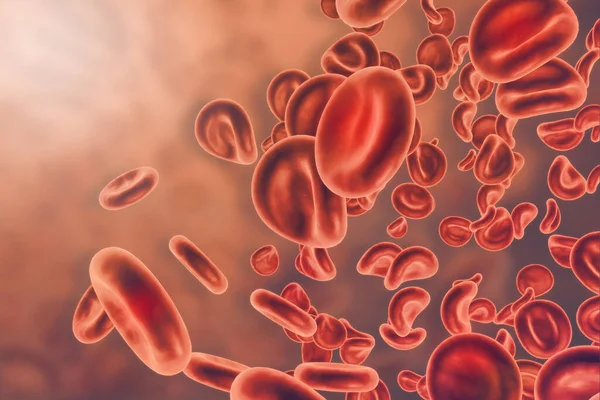 血液細胞 3Dイラスト — ストック写真